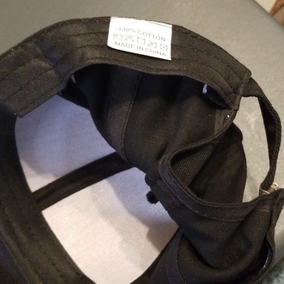 Black Cotton punk/ goth cap NEW/ - Picture 6 of 10